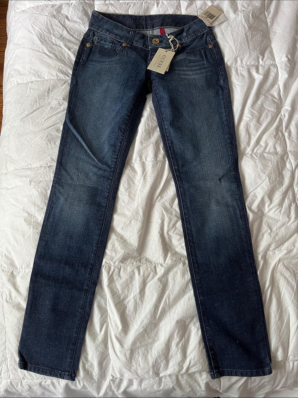 Guess Women's Dark Blue Straight Leg Jeans